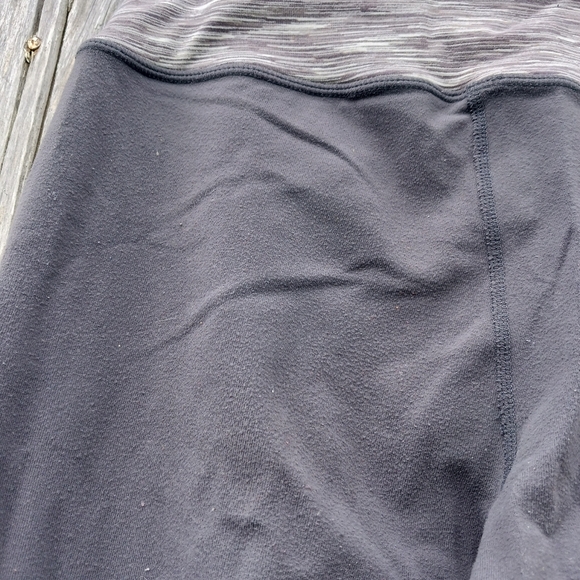 Lululemon Astro Pants Flare Gray Coal Strata Stripe Womens Sz 6 Y2K Yoga Pants - Picture 4 of 8